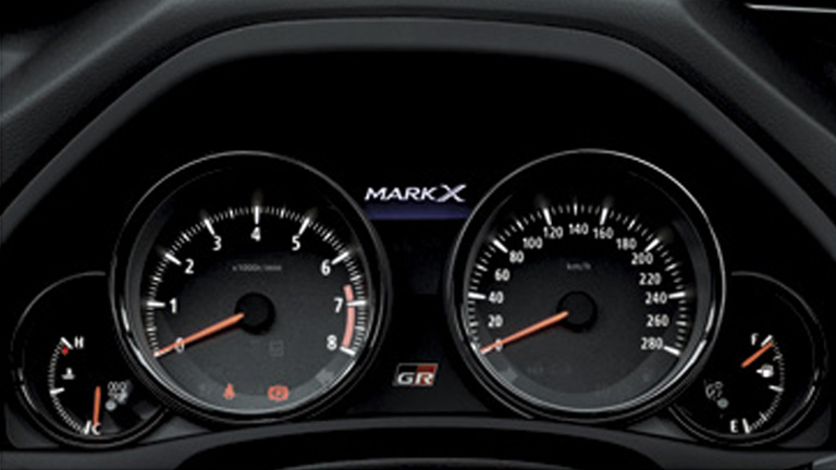 GRMN MARK X(マークX) 専用オプティトロンメーター（文字盤ブラック・280km/hスケール）